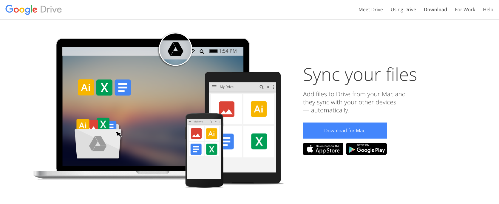 google drive and backup and sync for mac